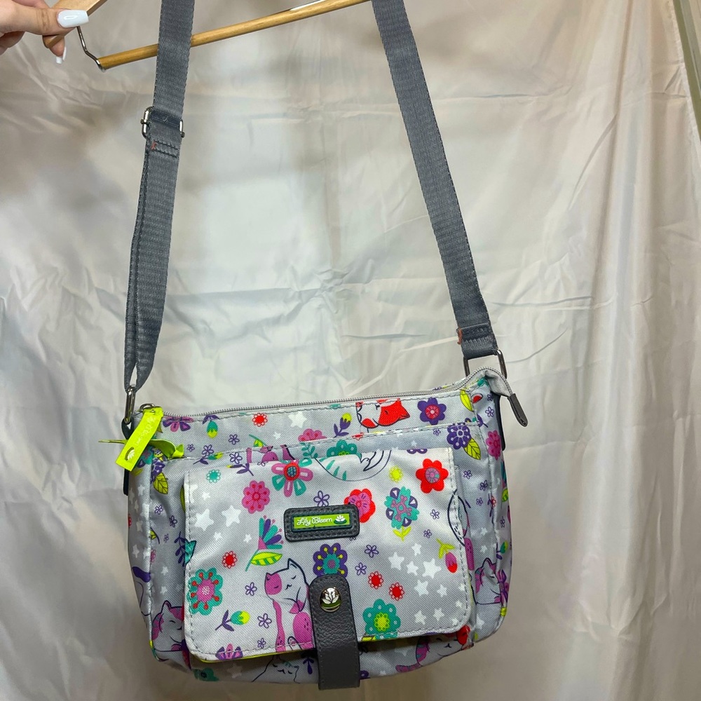 Lily Bloom Cat Printed Crossbody Bag